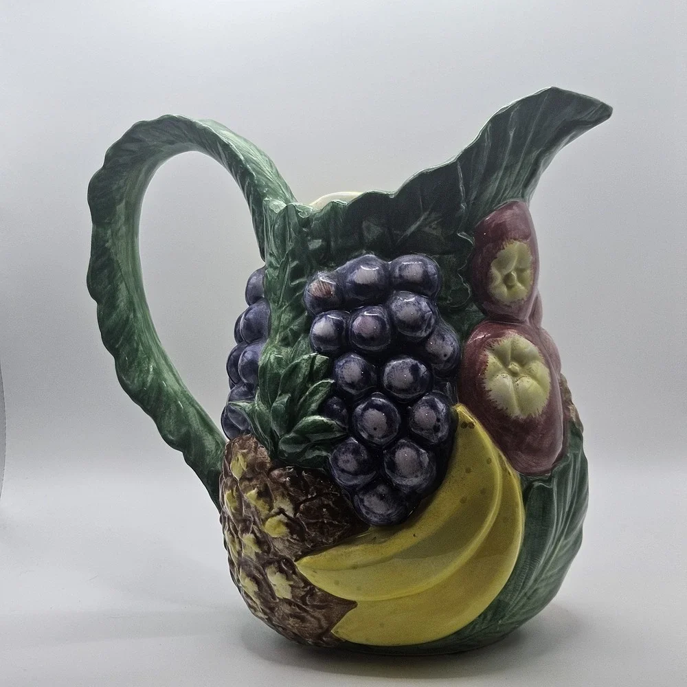 Vintage‎ RARE Fitz & Floyd Large Fruit Pitcher 1988 1 3/4 QT